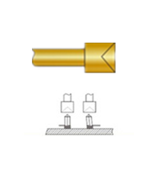 杯頭探針、探針用法圖、探針原理圖、測試探針圖片