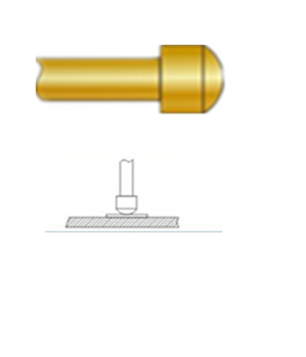 圓頭探針、探針用法圖、探針原理圖、測試探針圖片
