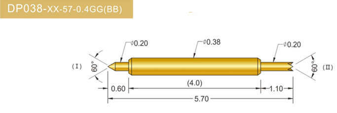 038雙頭探針、雙向探針探針、BGA雙頭探針、雙向彈簧探針、雙頭探針圖片